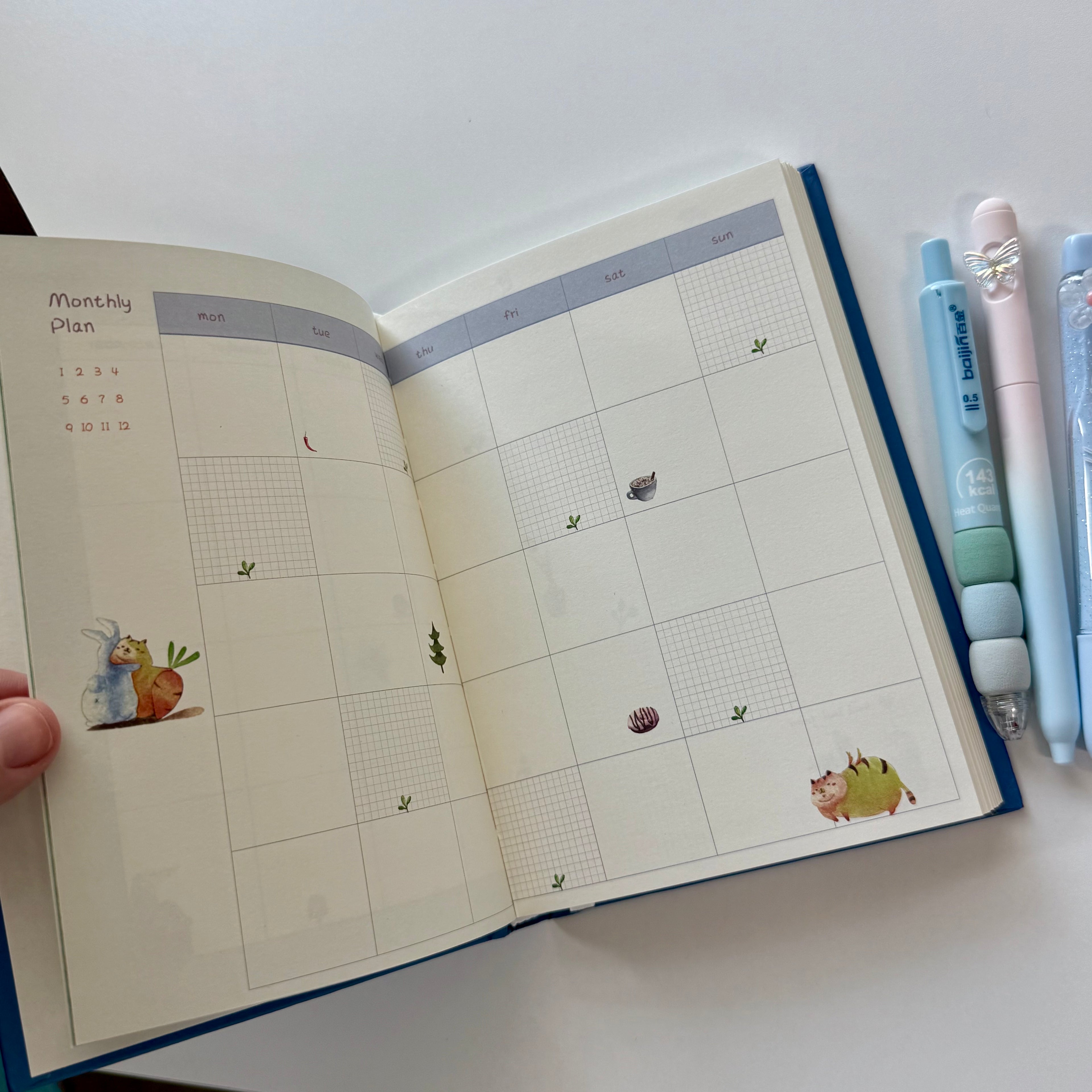 The Daily Set ♡ Planner Blue
