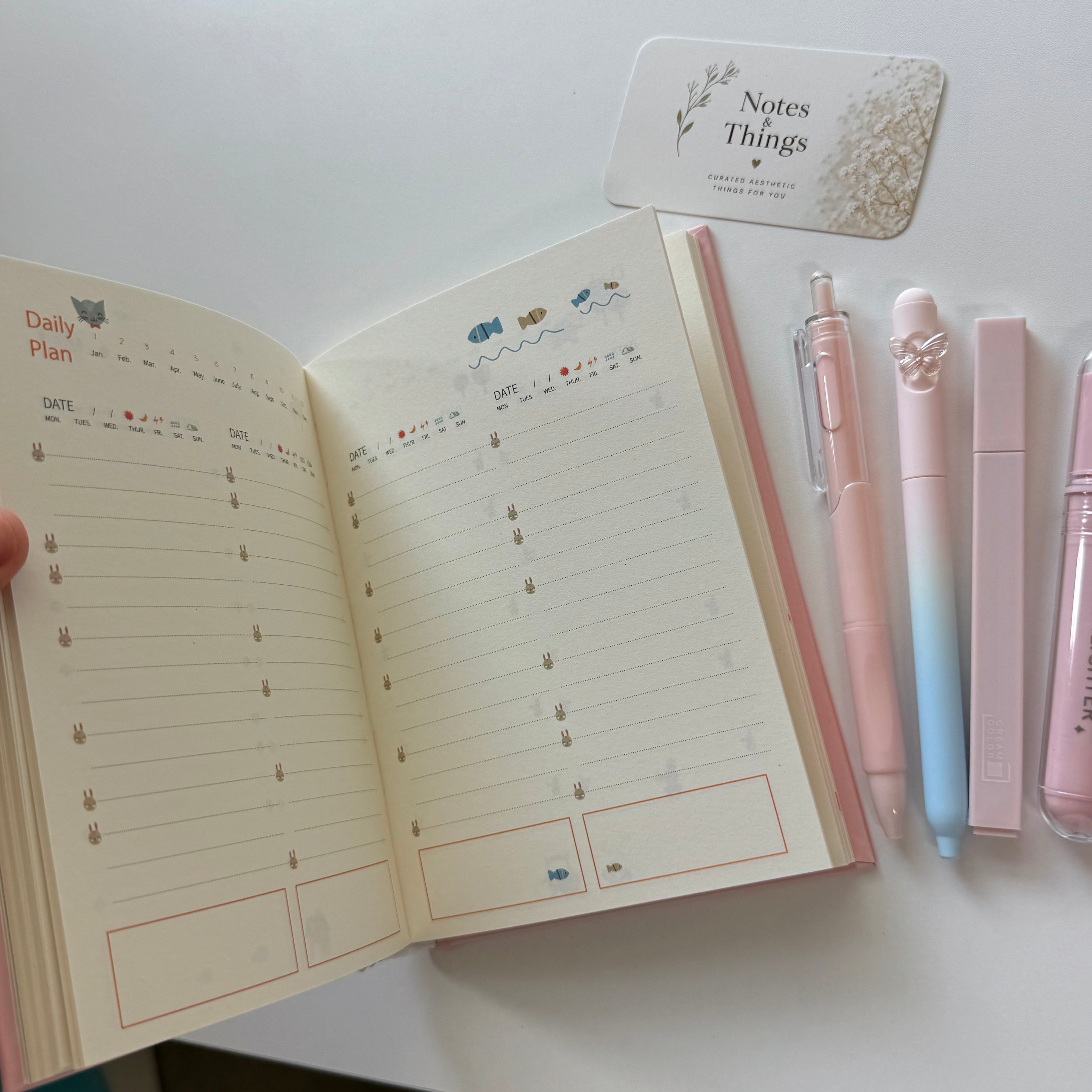 The Daily Set ♡ Planner Pink